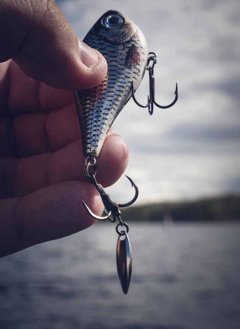 thumbnail image 2 of VMC Bladed Hybrid Treble Hooks Size 2 – Pack Of 2, Black Finish 2 of 14