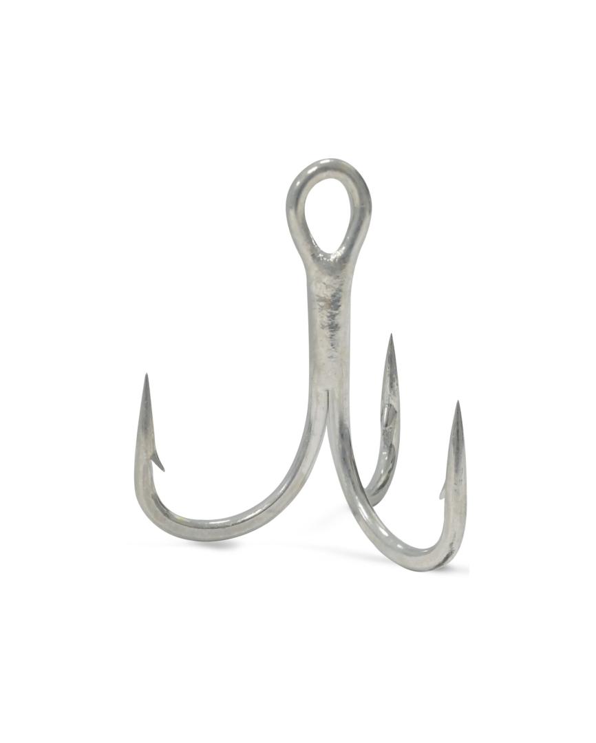 25 Pack - VMC #2 4X-Strong Treble Hook O'Shaugnessy - 9626 - Perma Steel  Size#2 - ABANGDA Store